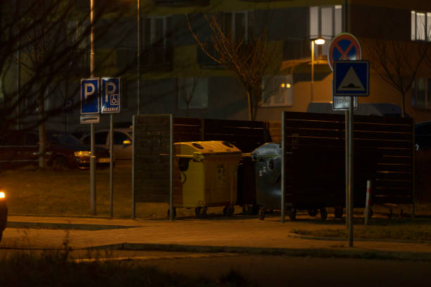 istock There is a parking lot that has a sign displaying the letter p on it 2191056840
