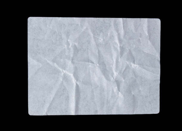 istock White adhesive glued creased paper sticker label 2191058981