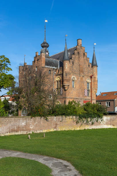 Haarzuilens, Netherlands - July 20, 2022: View of castle De Haar near the small village of Haarzuilens in the province of Utrecht, Netherlands