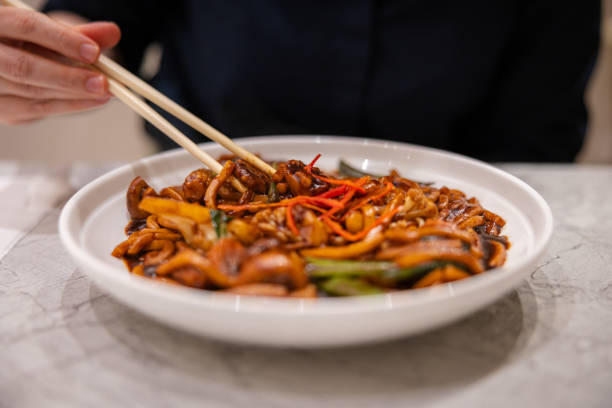 istock Noodle with vegetables in a plate.. 2191066205