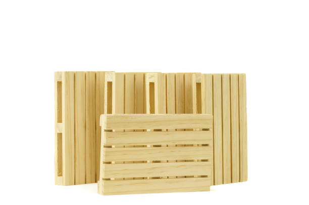 istock empty wooden pallet isolated on background. 2191070845