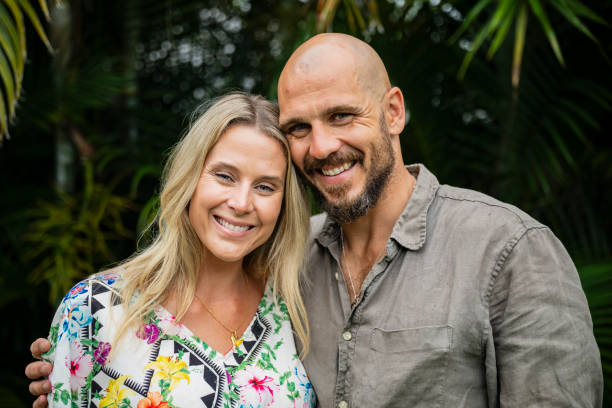 istock Cheerful couple in Byron Bay backyard 2191071471