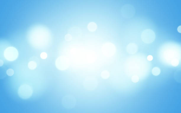 istock Pale soft blue colored shining starry square blur and bokeh effect backgrounds. stock illustration 2191071623