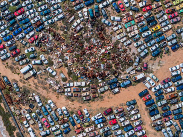 A disposed car parking lot, Port Augusta, Australia
