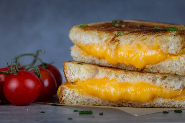 istock Grilled Cheese with melting cheese dripping from the inside 2191077749