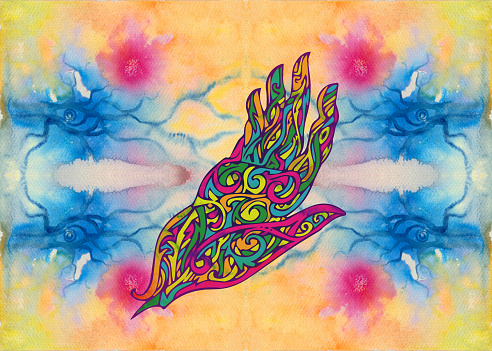 Receptive Hand Receptive Hand Stock Illustration - Download Image Now - Arab Culture ...