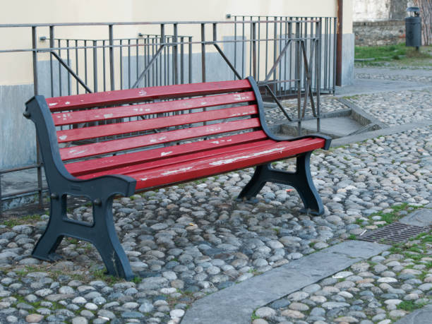 istock nice wooden bech in sarzana 2191079518