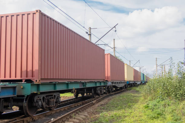 istock a train of flatcars carrying containers 2191084092