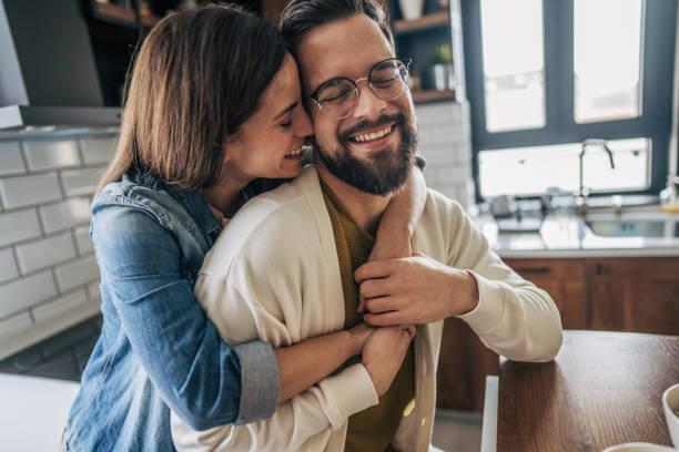 istock loving couple spending time together at home 2191084392