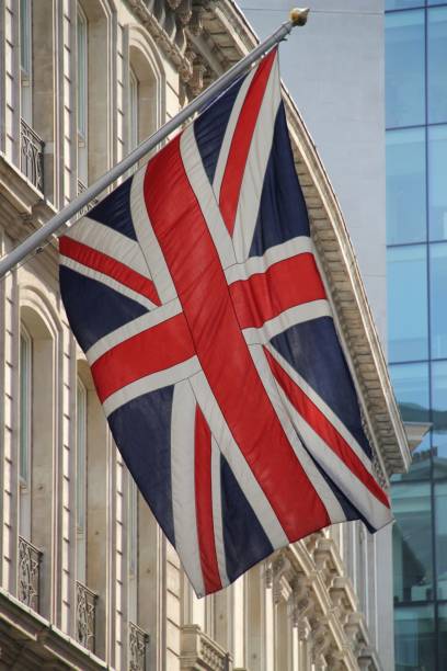 istock Union Jack flag in London 2191087003