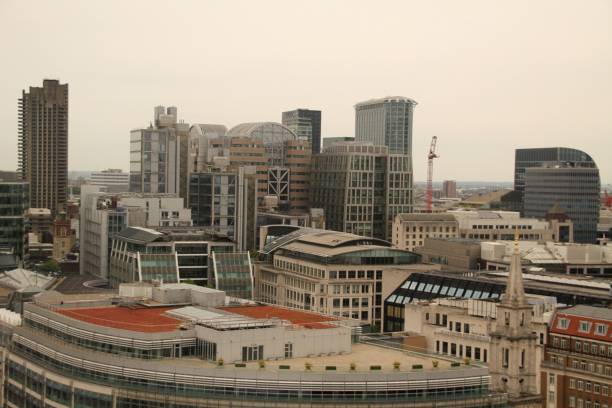 istock Modern London skyline with diverse architecture. 2191089244