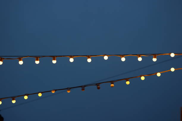 istock The sparkling twinkling lights create a beautiful display against a deep blue night sky 2191094353