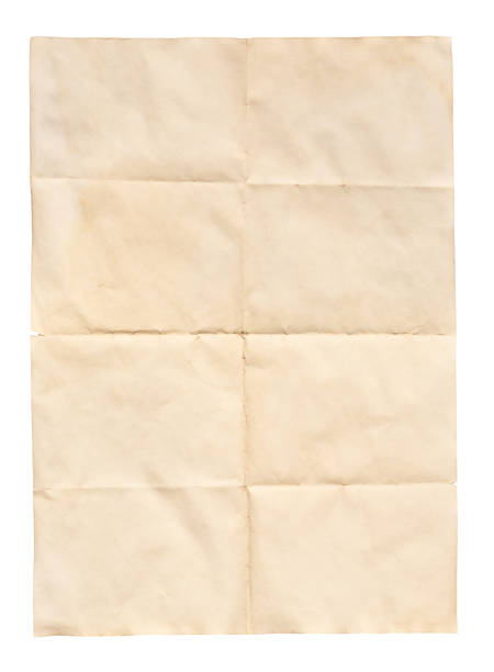 Stained, distressed sheet of paper