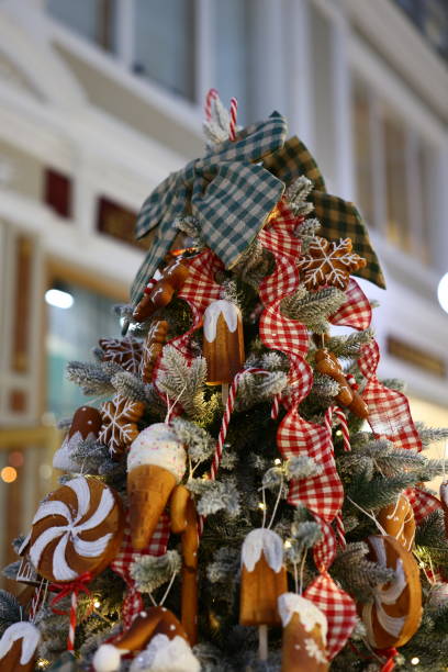 Delightful and Festive Holiday Tree Decoration Featuring Adorable Candy Themes Galore