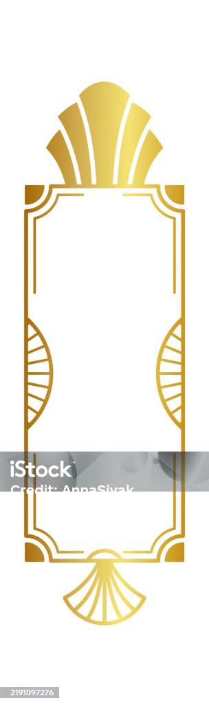 Filigree Deco Vector Filigree Art Deco Graphic Frame Stock Illustration - Download Image Now ...
