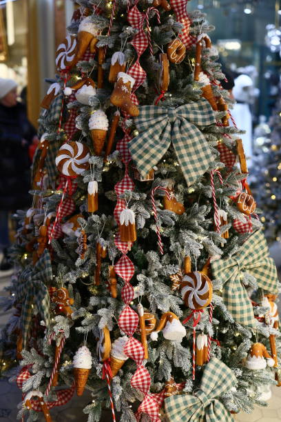 istock Bright and Colorful Festive Christmas Tree Decorations with Delightful Edible Themes 2191099098