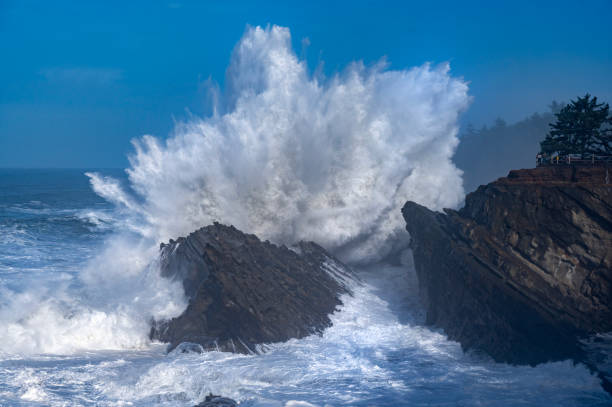 istock Pacific Ocean waves Crash into the Oregon Coast headlands 2191100962