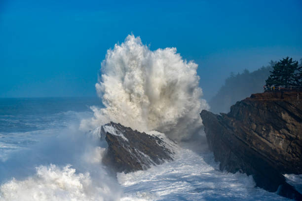 istock Pacific Ocean waves Crash into the Oregon Coast headlands 2191100975