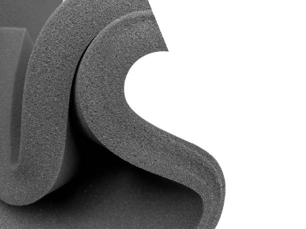 istock black sponge foam spiral curved roll with copy space 2191108347