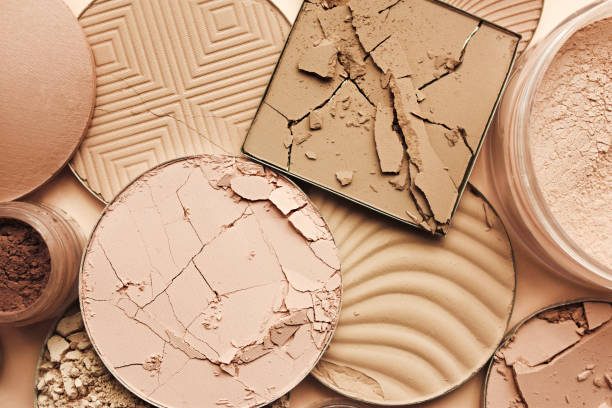 istock Varieties of face powders and foundations for perfect complexion, basic make up products to even out and matte skin, beauty cosmetics with brushes and sponges 2191112372