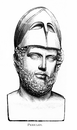 Pericles History Pericles Bust Greek General And Statesman Ancient Greek History Stock ...
