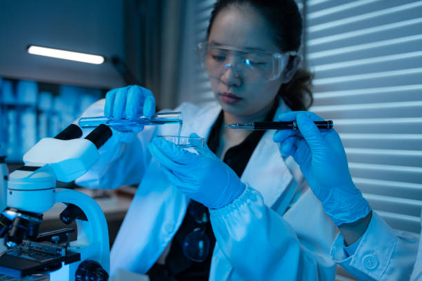 istock lab, scientist working on scientific equipment in modern laboratory, International team of scientists working together in medical laboratory doing research on chemicals and bacteria 2191122809