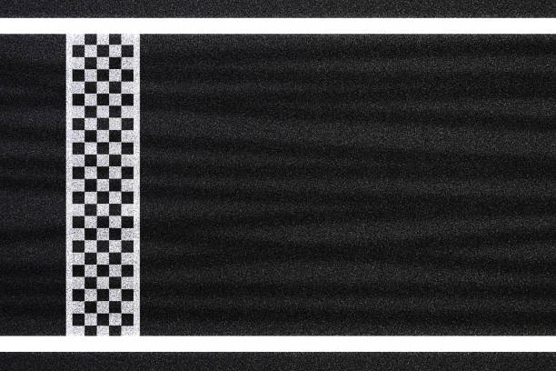 istock Finish, start line. asphalt road racing texture background. top view 2191124336