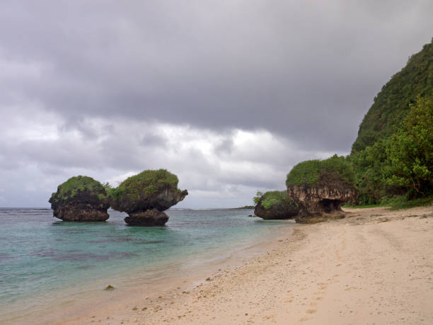 istock Mushroom Rocks in turquoise water 2191125193