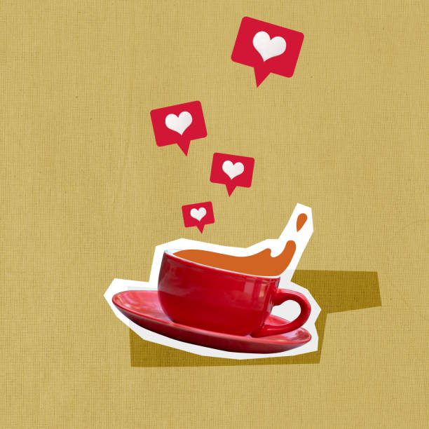 istock A glass of coffee with a like symbol on a colored background 2191125837