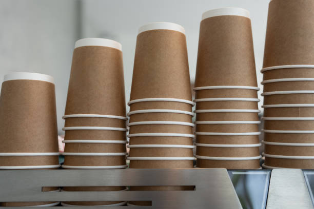 istock A row of coffee cups in a cozy cafe 2191129521
