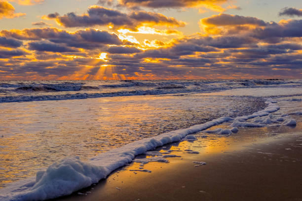 istock Foamy sunrise at Virginia Beach 2191131095