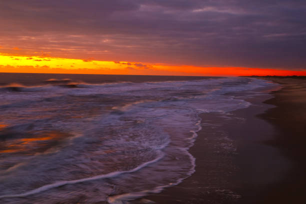 Foamy sunrise at Virginia Beach