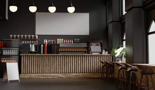 istock Coffee shop, warm color tones, 3D illustration 2191132691