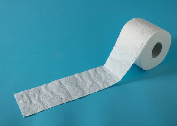istock Thrown unrolled white tolet paper into the crystal blue river 2191142759