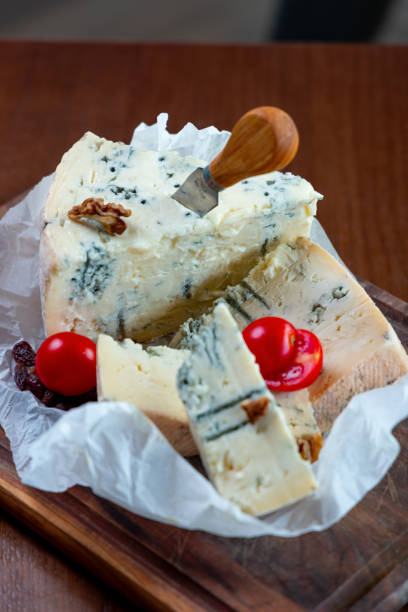 istock Gorgonzola cheese on wooden board 2191150441