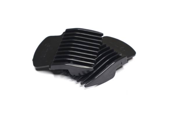 istock Several hair clipper guards of varying lengths are arranged on a white surface. 2191155428