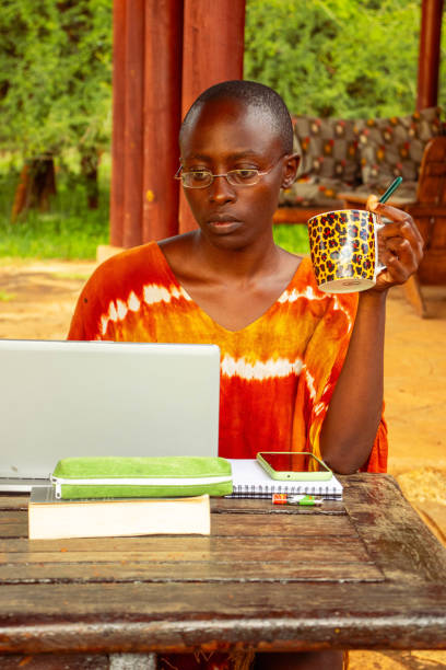 istock A young African woman working remotely from home 2191171462