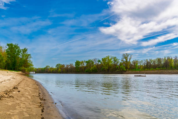 The riverbank of Tisza at village Mindszent