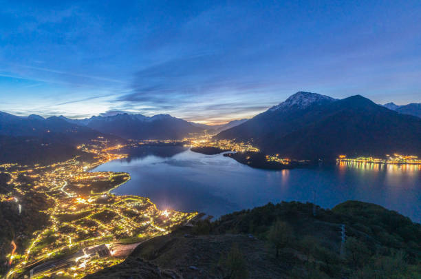 istock Sunrise from Monte Crocetta with a view of Lake Como. 2191174164