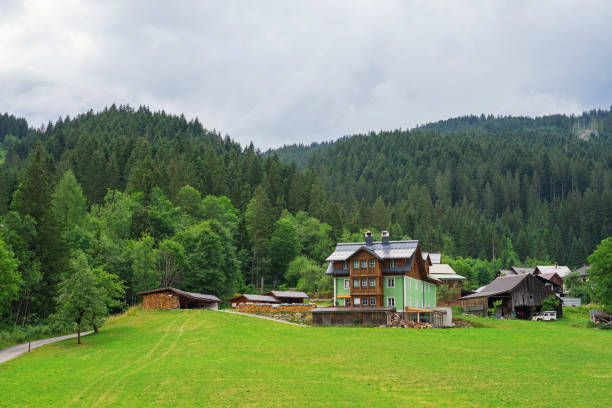 istock Beautiful town Gosau in the Alps, Austria 2191174263