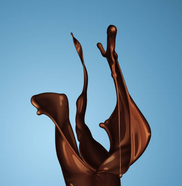 istock Splash of brownish hot coffee or chocolate isolated 2191175624