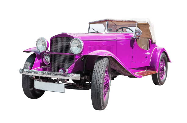 istock red retro car isolated on white 2191186588