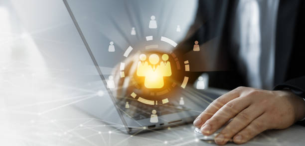 istock Recruitment training,mentoring and fostering a productive work in team.Human Resources or HR technology and management recruitment and employment 2191188684
