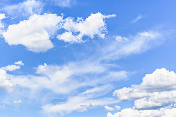 istock Beauty and cloud shapes in blue sky 2191190064
