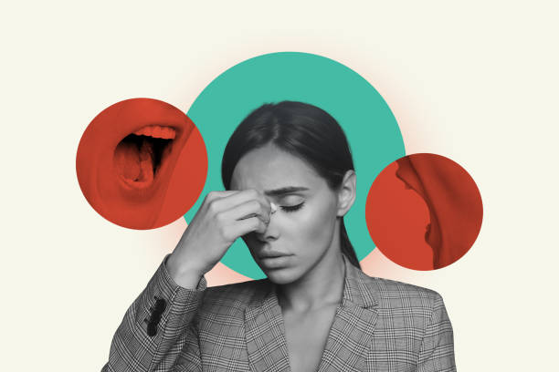 istock 3d retro abstract artwork template collage of stressed female angry boss screaming freelancer weird freak bizarre unusual fantasy billboard 2191191722
