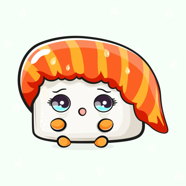 Sad Shushi Rool 20+ Sad Sushi Background Stock Illustrations, Royalty-Free Vector ...