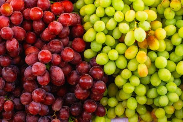istock Beautiful black and green grape composition highlighting freshness and vibrant colors for food photography 2191195371