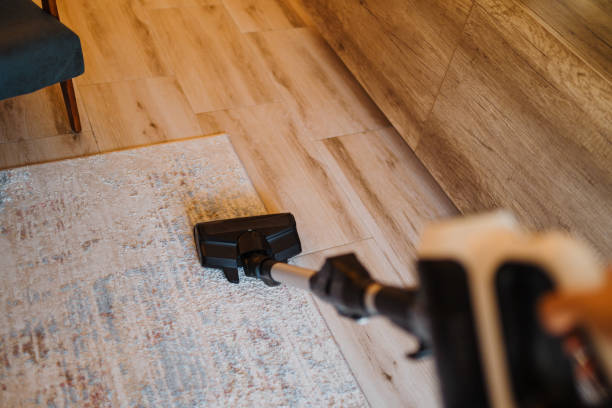 istock Person Using Cordless Vacuum Cleaner on Carpet in a Modern Home 2191200178