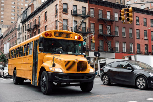 istock A typical yellow school bus in New York City 2191201599