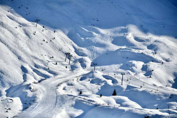 istock Slopes of Courchevel ski resort by winter 2191202915